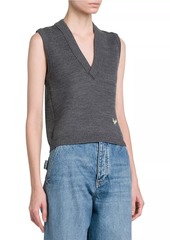 Bottega Veneta Logo Wool Sweater Vest