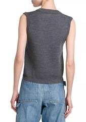 Bottega Veneta Logo Wool Sweater Vest