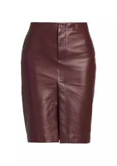 Bottega Veneta Nappa Leather Pencil Skirt