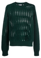 Bottega Veneta open cable-knit wool jumper