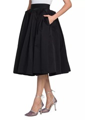 Bottega Veneta Pleated Flared Midi-Skirt