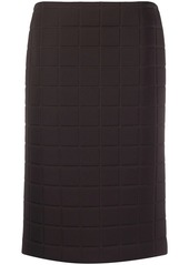 Bottega Veneta quilted straight skirt