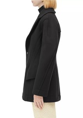 Bottega Veneta Sculpt Felted Wool-Blend Coat