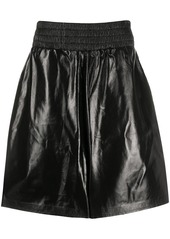 Bottega Veneta shiny leather shorts