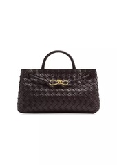 Bottega Veneta Small Andiamo Intrecciato Leather Top-Handle Bag