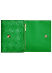 Bottega Veneta Small Intrecciato Tri-fold Zip Wallet