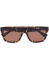 Bottega Veneta square-frame tortoiseshell sunglasses