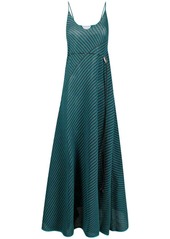Bottega Veneta open-knit drawstring maxi-dress