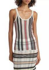 Bottega Veneta Striped Knit Scoopneck Tank Top