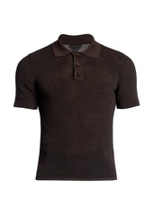 Bottega Veneta Technical Knit Polo T-Shirt
