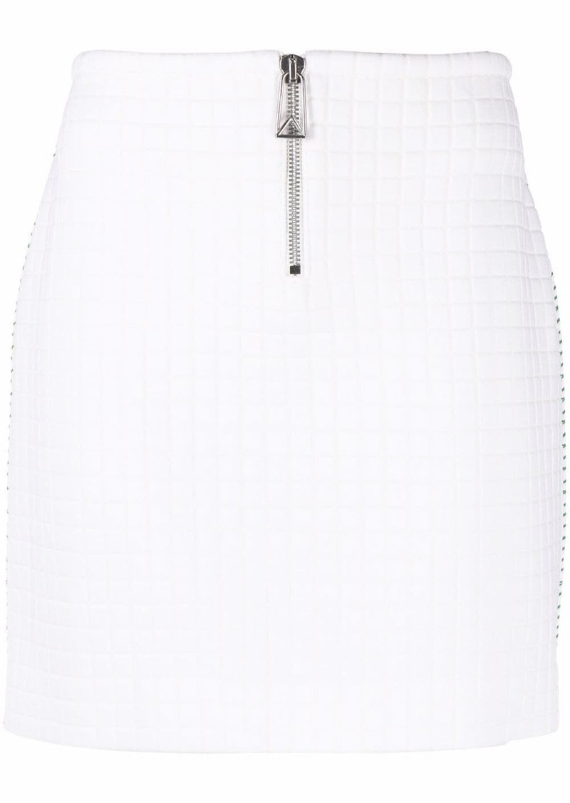 Bottega Veneta textured fitted mini skirt