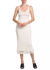 Bottega Veneta Tiered Knit Midi-Skirt