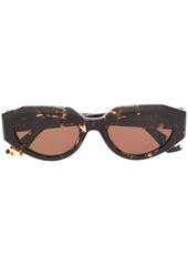 Bottega Veneta tortoiseshell oval sunglasses