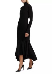 Bottega Veneta Turtleneck Long-Sleeve Maxi Dress