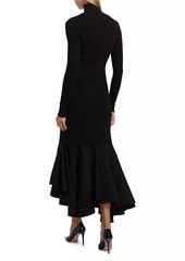 Bottega Veneta Turtleneck Long-Sleeve Maxi Dress