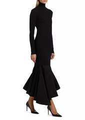 Bottega Veneta Turtleneck Long-Sleeve Maxi Dress