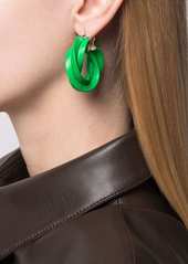 Bottega Veneta twisted hoop earrings