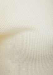 Bottega Veneta Underpinning Light Ribbed Cotton Sweater
