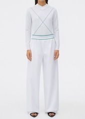 Bottega Veneta White trousers with logo