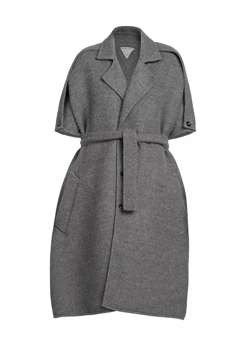 Bottega Veneta Wool-Cashmere Wrap Coat