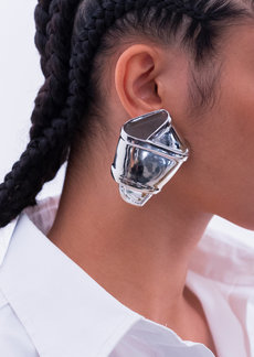 Brandon Maxwell - Knot Earrings - Silver - OS - Moda Operandi - Gifts For Her