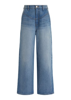 Brandon Maxwell - Olivia High-Waisted Wide-Leg Jeans - Medium Wash - 29 - Moda Operandi