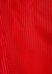 Brandon Maxwell - Textured-silk top - Red - US 8