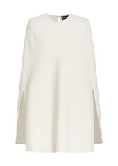 Brandon Maxwell - The Blesnya Wool-Silk Cape - Ivory - US 2 - Moda Operandi