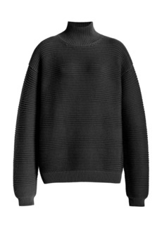 Brandon Maxwell - The Charlie Ribbed Knit Wool Sweater - Black - S - Moda Operandi