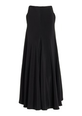 Brandon Maxwell - The Millie Silk-Crepe Maxi Skirt - Black - US 14 - Moda Operandi