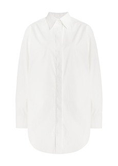 Brandon Maxwell - The Mira Split Back Cotton Shirt - White - US 4 - Moda Operandi