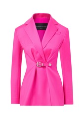 Brandon Maxwell - Women's Belted Wool Blazer - Pink - US 4 - Moda Operandi