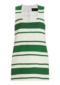 Brandon Maxwell - Women's Exclusive Ava Wool Crepe Mini Dress - Green - US 8 - Moda Operandi