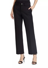 Brandon Maxwell Stretch-Wool Cropped Trousers