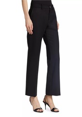 Brandon Maxwell Stretch-Wool Cropped Trousers