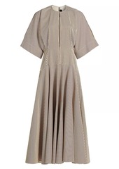 Brandon Maxwell The Darcy Stripe Cotton A-Line Dress
