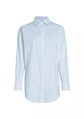 Brandon Maxwell The Mira Split-Back Boyfriend Shirt