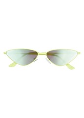 Brass Plum BP. 60mm Exaggerated Cat Eye Sunglasses in Neon Green at Nordstrom