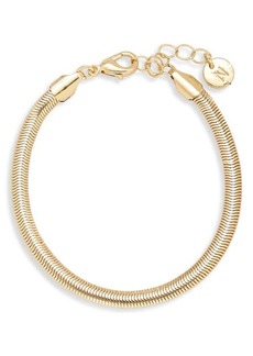 Brass Plum BP. Flat Snake Chain Bracelet