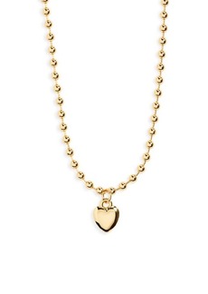 Brass Plum BP. Heart Pendant Necklace