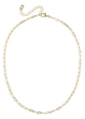Brass Plum BP. 14K Gold Dipped Paper Clip Link Chain Necklace at Nordstrom