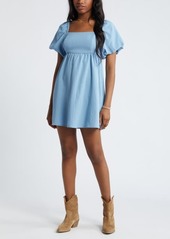 Brass Plum BP. Puff Sleeve Minidress