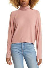 Brass Plum BP. Turtleneck Rib Top in Pink Ash at Nordstrom Rack