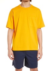 Brass Plum BP. Unisex Cotton Pocket T-Shirt in Orange Ray at Nordstrom