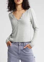 Brass Plum BP. Women's Long Sleeve Rib Henley