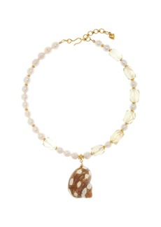 Brinker & Eliza - Baxter Beaded Shell Necklace - Neutral - OS - Moda Operandi - Gifts For Her
