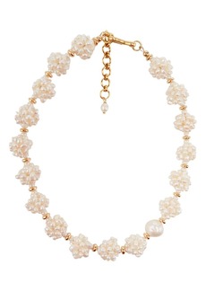 Brinker & Eliza gold-plated pearl necklace
