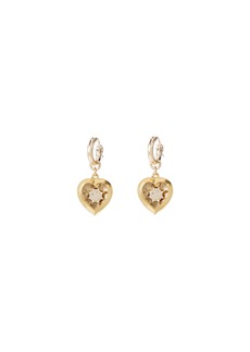 Brinker & Eliza Sol Heart Huggie Drop Earrings