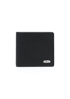 Brioni bi-fold leather wallet
