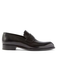 Brioni - Leather Penny Loafers - Mens - Black